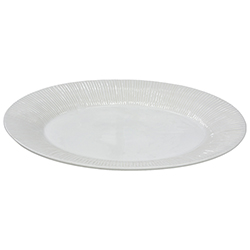 Bandeja Ovalada Riscada White 40cm Value Ceramic