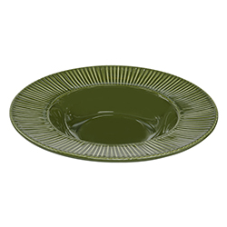 Plato para Sopa Riscada Green 24cm Value Ceramic