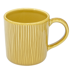 Taza Riscada Yellow 10cm Value Ceramic