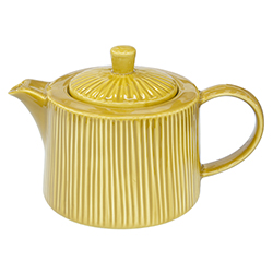 Tetera Riscada Yellow 11cm Value Ceramic