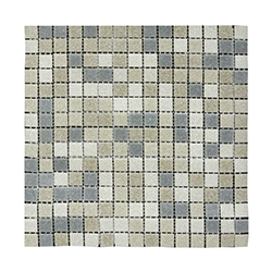 Mosaico de Vidrio Mix Café Claro 32.7x32.7cm ((.107)