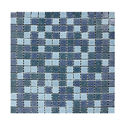 Mosaico de Vidrio Mix Azul 32.7x32.7cm ((.107)