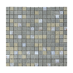 Mosaico de Vidrio Mix Café Oscuro 32.7x32.7cm ((.107)