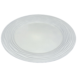 Porta Plato Blanco Ondas 33cm