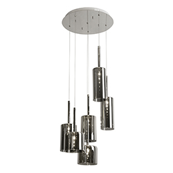 Lámpara Burford G4 6x3w Humo  Eurolight