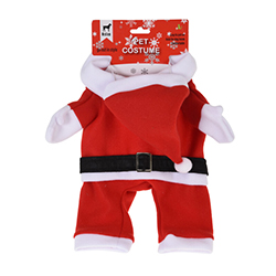Traje para Mascota Santa