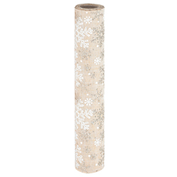 Malla Navideña 28x250cm Beige Dorado