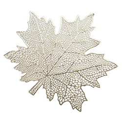 Individual de PVC Hoja de 41cm Oro