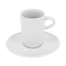 Taza con Plato Karizma Blanca