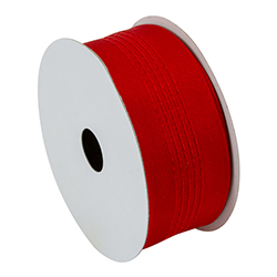 Cinta Navideña Roja 5 Lineas 1 1/2