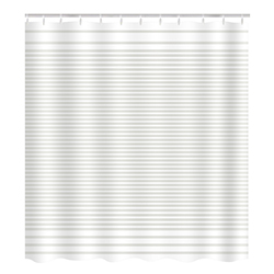 Cortina de Baño PVC Vinilo Blanca Stripes Horizontal 180x180cm