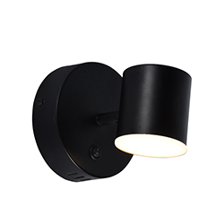 Lámpara de Pared Móvil Negro Led 10.2w