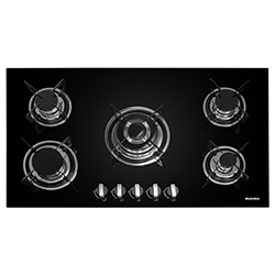 Cocina a Gas con 4 Quemadores +1 Triple Llama de 86x51cm Mastermaid