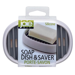 Jabonera Base Silicón Blanco Negro Joie