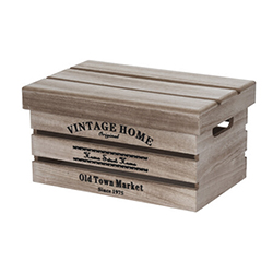 Caja De Madera Decorativa Apilable, Juego De 3 Para Exhibici