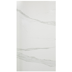 Piedra Sinterizada Carrara Pulido Blanco 120x240cm de 6mm (2.88)