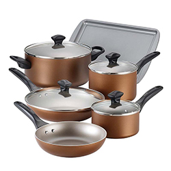 Ollas Nonstick Cobre 15 Piezas Farberware