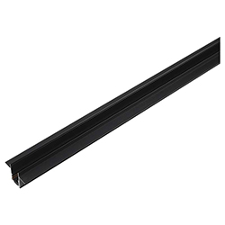 Riel Empotrable Negro 300cm para Led Magnética 