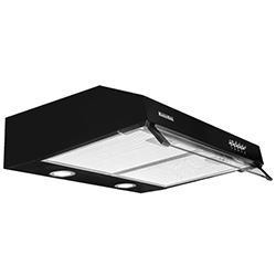 Campana Extractora Negra 70cm Mastermaid