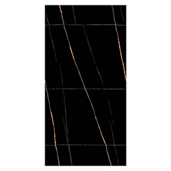 Piedra Sinterizada Gold Noir Pulido 120x240cm 6mm de Grosor