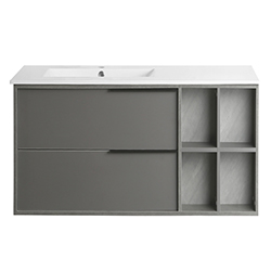 Mueble con Lavamanos Blanco Gris  91x49x47cm