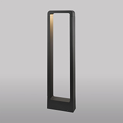 Bolardo LED para Exterior Negro 60cm 10W Luz Cálida 3000k Eurolight