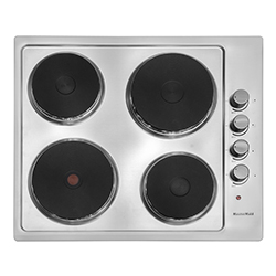 Cocina Eléctrica con 4 Quemadores de Acero Inoxidable de 50x58cm Mastermaid