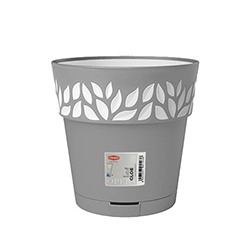 Macetero Cloe Gris 15cm Stefanplast 