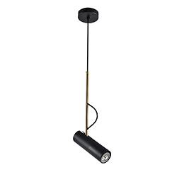 Lámpara de Techo LED Diretto Móvil de 5W Negro con Luz Cálida