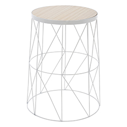 Mesa Auxiliar de Madera y Metal 37cm