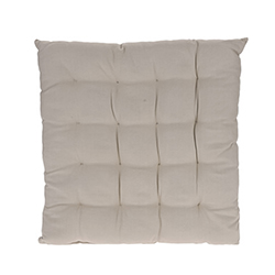 Cojín Beige de Tela 38x38cm para Silla 