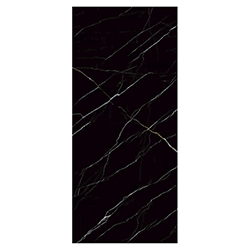 Piedra Sinterizada Negro Marquina Pulido 120x270cm 12mm