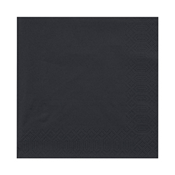 Servilleta Black 24x24cm 20 Unidades