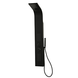 Columna con Mini Jets 140x20cm Negro Mate