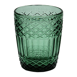 Vaso Torgau Verde Bajo de Vidrio 10.2oz