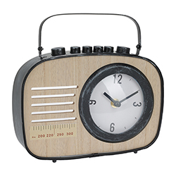 Reloj de Mesa Radio Metal