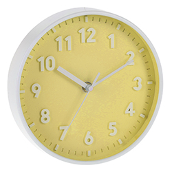 Reloj de Pared Mint 20cm Amarillo