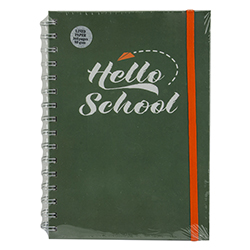 Libreta Anillada de Apuntes Hello School 160 Páginas   