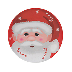 Plato Tendido Navidad 20cm Santa
