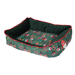 Cama Navideña para Mascotas 50x40x16cm