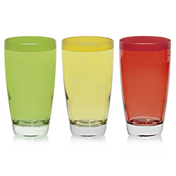 Vaso Domino Colors 14oz 3 Piezas Cerve ITalia