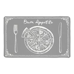 Individual Buon Appetito Antracita 28x43cm