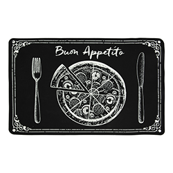 Individual Buon Appetito Negro 28x43cm