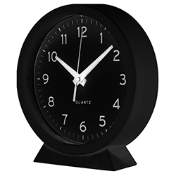 Reloj de Mesa con Alarma 15x16x4cm Negro