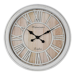 Reloj de Pared Westminster 50cm Blanco