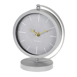 Reloj de Mesa Atlas 20cm Gris