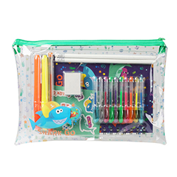 Estuche con Set Escolar Shark