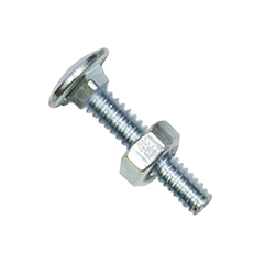 Perno con Tuerca Cabeza Redonda 1/4X1.5 Grado 2 Galvanizado Rosca UNC