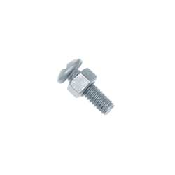 Tornillo Cabeza Redonda con Tuerca 6x25mm Galvanizado