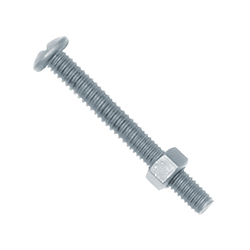 Tornillo Cabeza Redonda con Tuerca 5x60mm Galvanizado